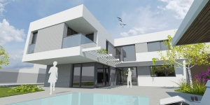 " Neubau Einfamilienhaus, 2-geschossig, vollunterkellert, Pool"